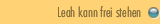 Leah kann frei stehen